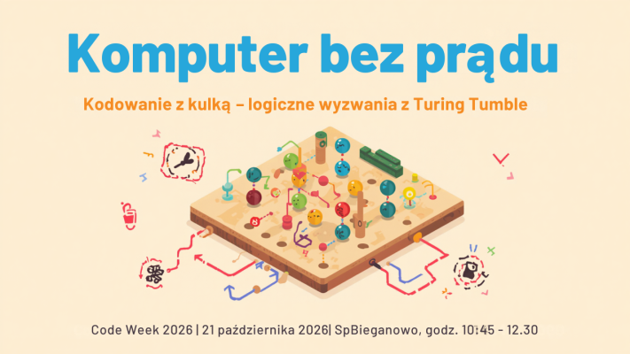 Komputer bez prądu - Kodowanie z kulką – logiczne wyzwania z Turing Tumble